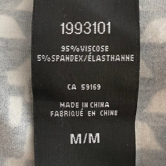 Mario Serrani Italy Slvless V Nk Faux Wrap Geo Print Maxi Dress Navy Sz M - Picture 9 of 10